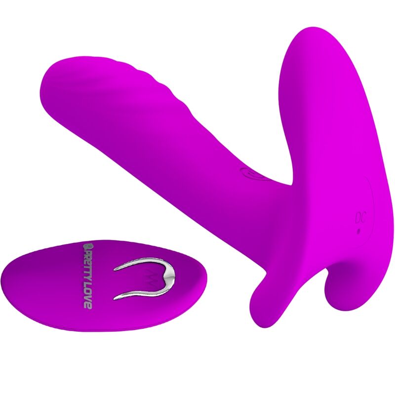 PRETTY LOVE - MASAJEADOR Y VIBRADOR 12 VIBRACIONES CONTROL REMOTO MORADO