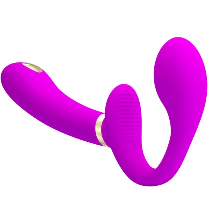 PRETTY LOVE - VIBRADOR DUPLO COM CONTROLO REMOTO THUNDERBIRD ROXO