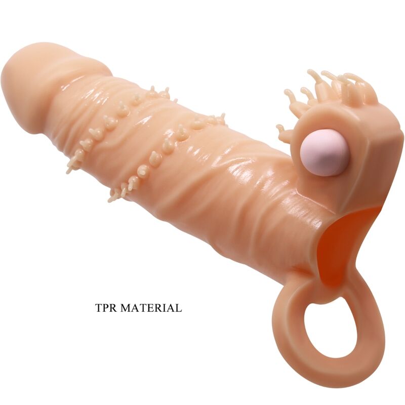PRETTY LOVE - CAPA PARA PÊNIS CONNOR + ESTIMULADOR DE CLITÓRIS FLESH