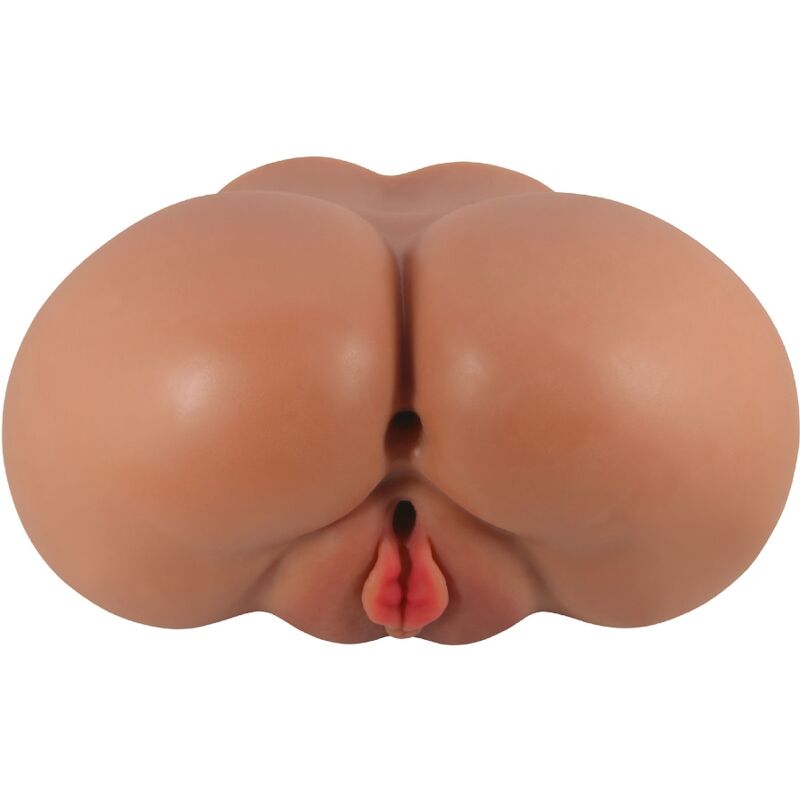 CRAZY BULL - LUNA VIBRADOR BUNDAL COM VAGINA E ÂNUS REALISTAS E CONTROLO REMOTO
