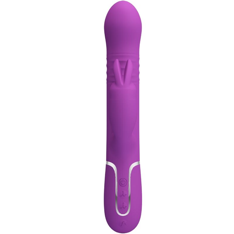 PRETTY LOVE - COALE 4 IN 1 MULTIFUNCTION RABBIT VIBRATOR  PURPLE