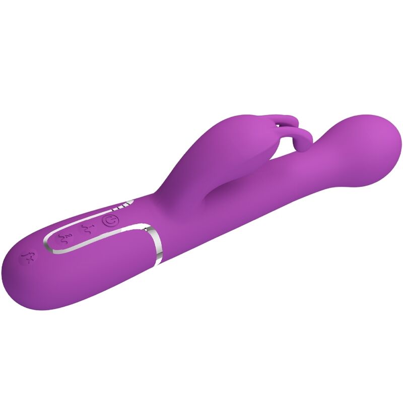 PRETTY LOVE - DEJON 3 EM 1 VIBRADOR MULTIFUNCIONAL COELHO ROXO