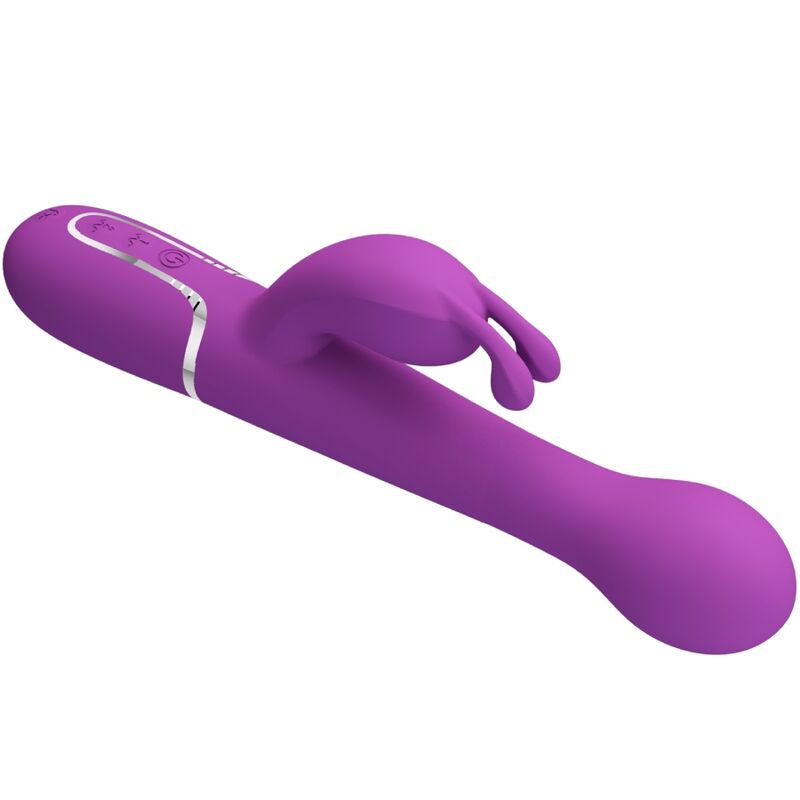PRETTY LOVE - DEJON 3 EM 1 VIBRADOR MULTIFUNCIONAL COELHO ROXO
