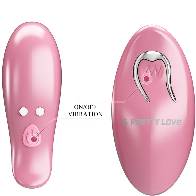 PRETTY LOVE - CAILEY NIPPLE CLAMPS 10 VIBRATIONS REMOTE CONTROL PINK