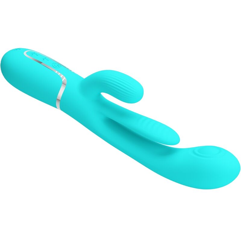 PRETTY LOVE - SHANIA TRIPLE RABBIT VIBRADOR MULTIFUNCIONAL 3 EM 1 AZUL