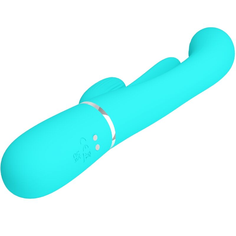PRETTY LOVE - SHANIA TRIPLE RABBIT VIBRADOR MULTIFUNCIONAL 3 EM 1 AZUL
