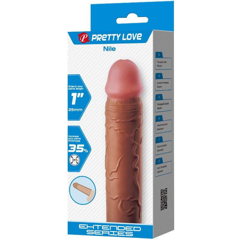 PRETTY LOVE - CAPA PENIANA NILE COM EXTENSÃO DE 2,5 CM MULATO