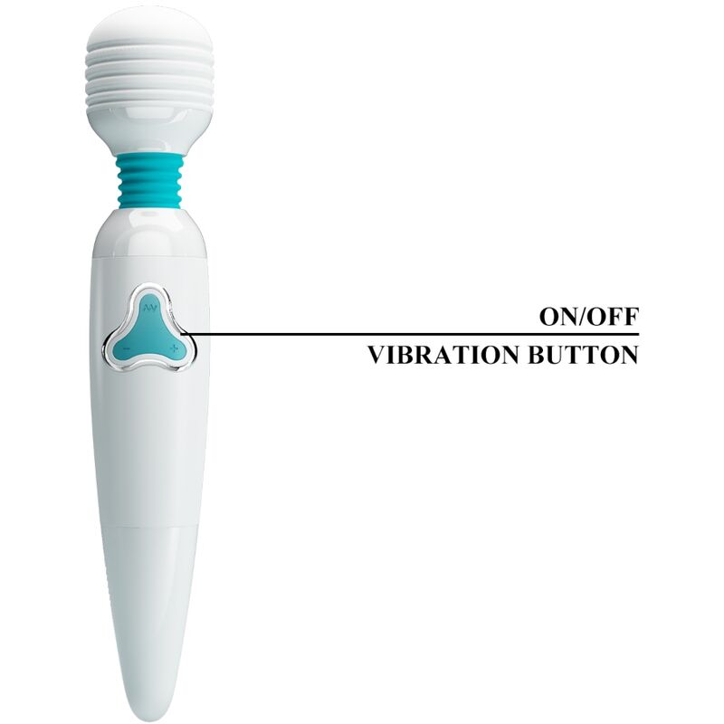 PRETTY LOVE - VIBRADOR CLOUD WAND 7 VIBRACIONES BLANCO