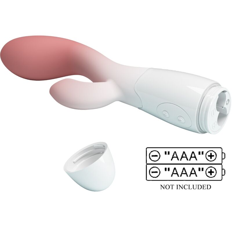 PRETTY LOVE - VIBRADOR DE PONTO G BRIGHTY + ESTIMULADOR DE CLITÓRIS 30 VIBRAÇÕES ROSA