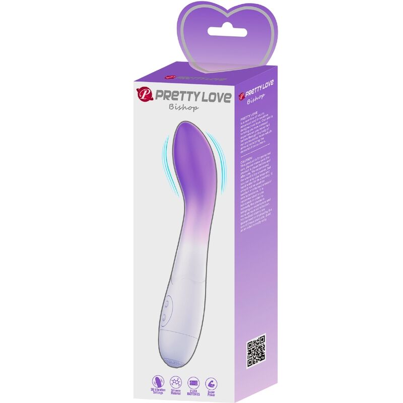 PRETTY LOVE - VIBRADOR PARA PONTO G BISHOP 30 VIBRAÇÕES ROXO