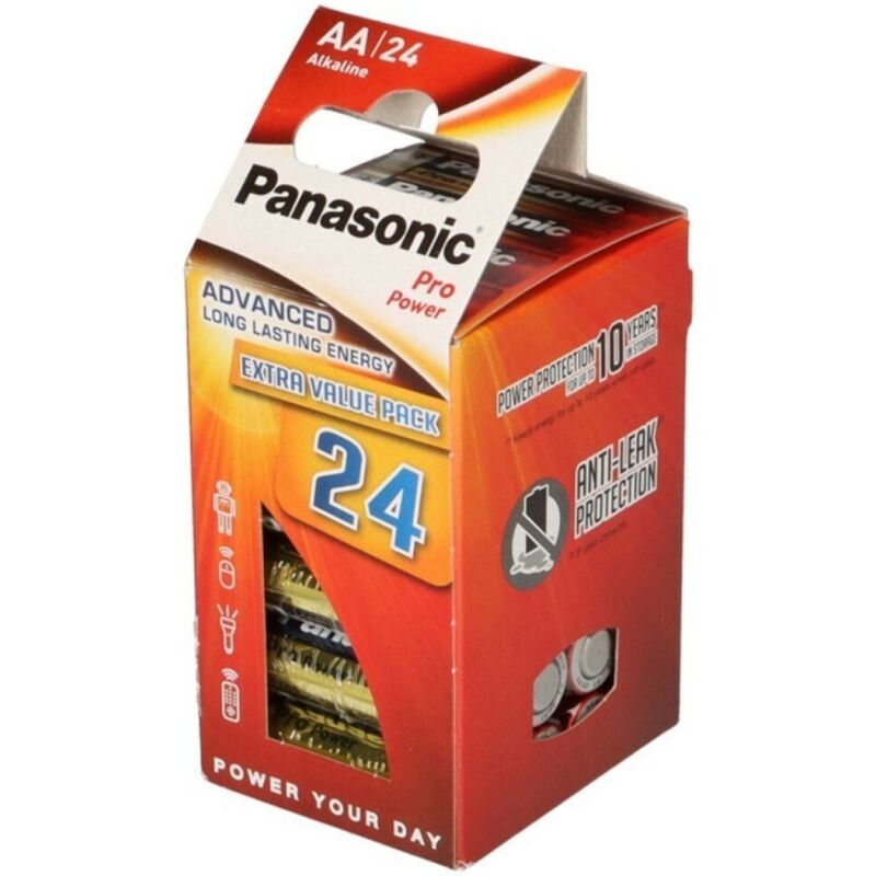 PANASONIC - PRO POWER PILHAS ALCALINAS AA LR6 PACK*24