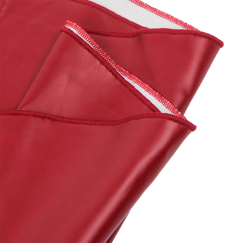 SUBBLIME - 955403 DRESS WITH BURGUNDY LEATHER STRAPS L/XL