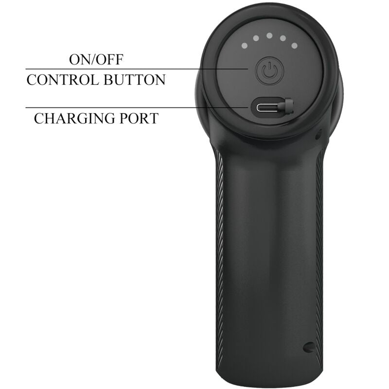 PRETTY LOVE - MASSAGEADOR DJ DOCTOR COM 5 DEFINIÇÕES PRETO