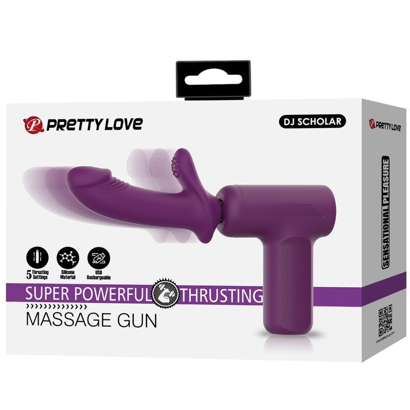 PRETTY LOVE - MASSAGEADOR DJ SCHOLAR COM 5 DEFINIÇÕES - ROXO