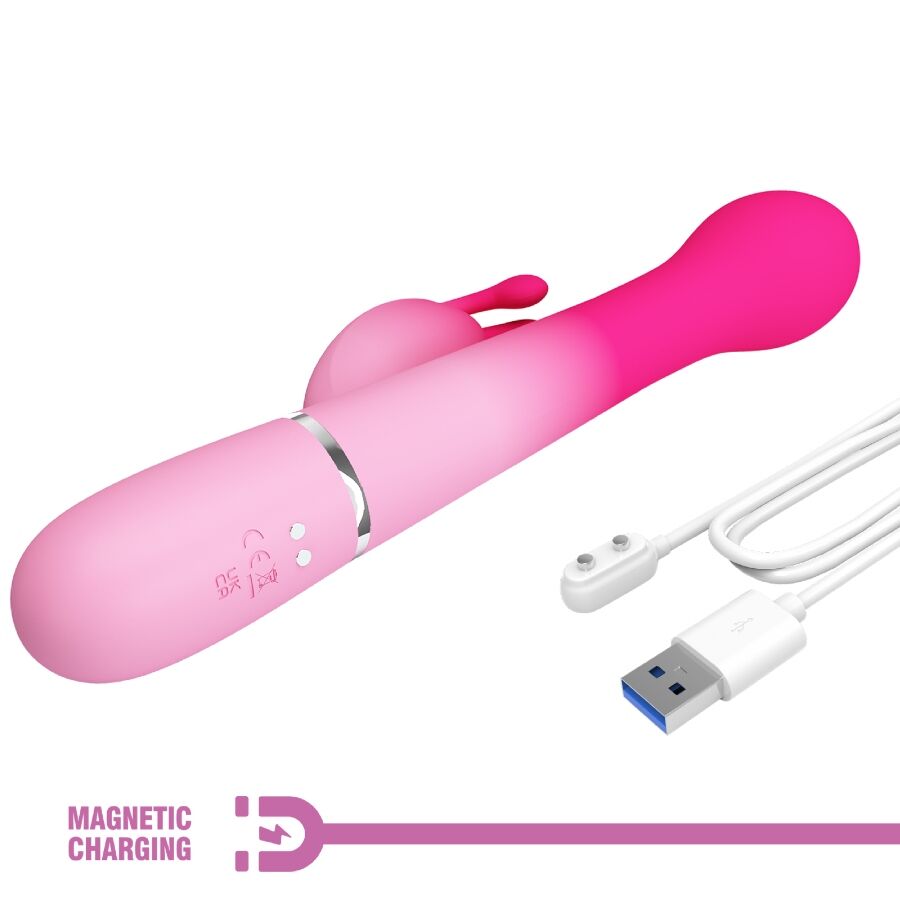 PRETTY LOVE - DEJON Vibrador Coelhinho Multifunções 3 em 1 Rosa