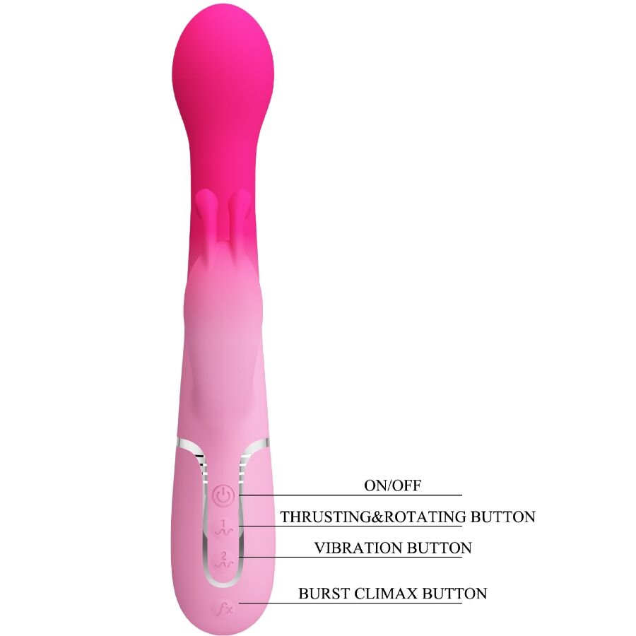 PRETTY LOVE - DEJON Vibrador Coelhinho Multifunções 3 em 1 Rosa
