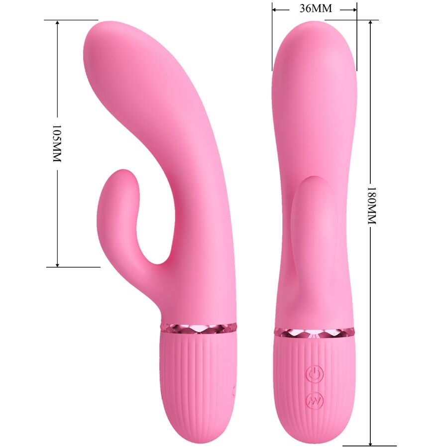 PRETTY LOVE - VIBRADOR MARSKI RABBIT Y PUNTO G ROSA