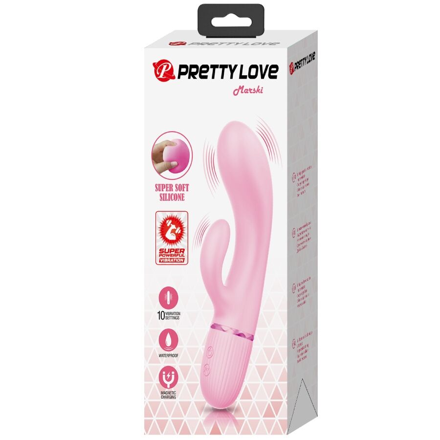 PRETTY LOVE - VIBRADOR MARSKI RABBIT Y PUNTO G ROSA