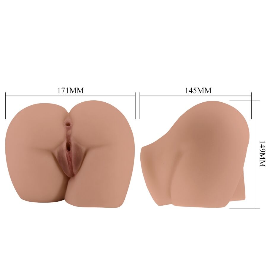 CRAZY BULL - BERNACE ASS VIBRATOR WITH REALISTIC VAGINA AND ANUS FLESH REMOTE CONTROL