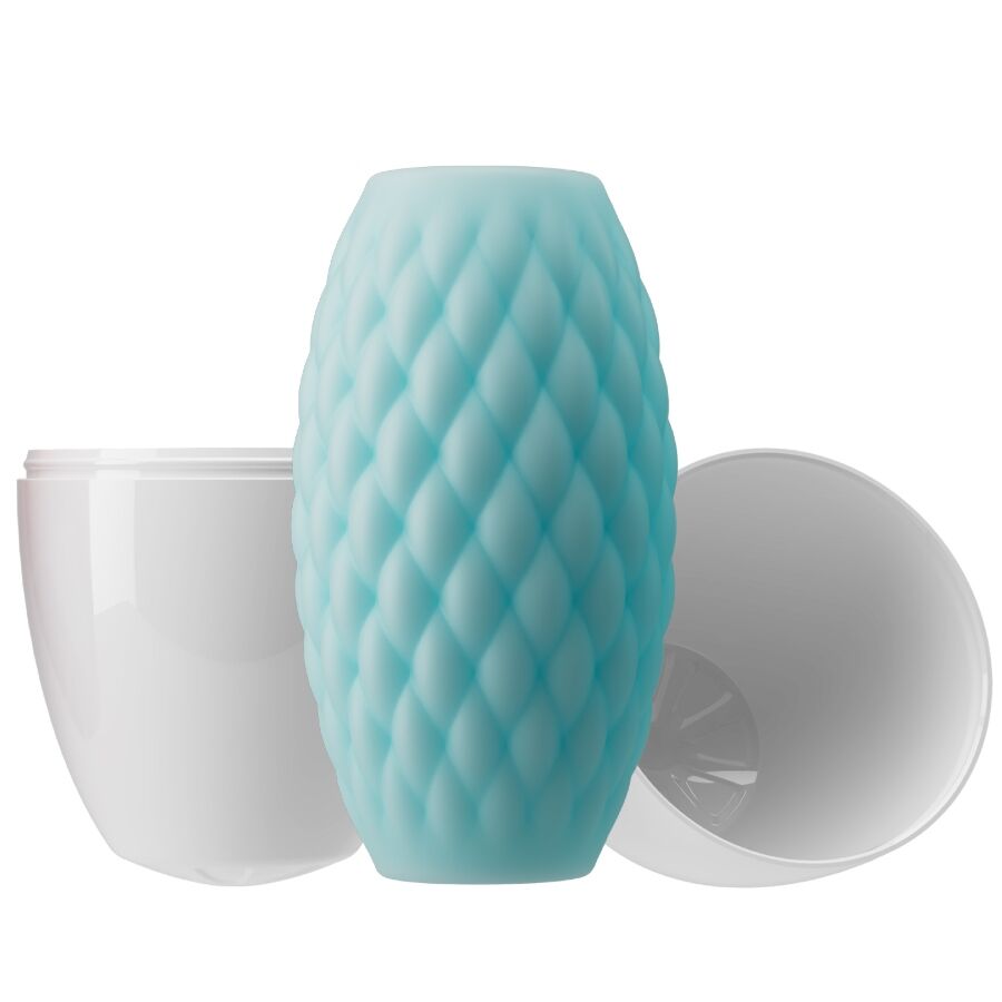 PRETTY LOVE - ATHENA EROS MASTURBADOR MASCULINO DE SILICONA AZUL CIELO