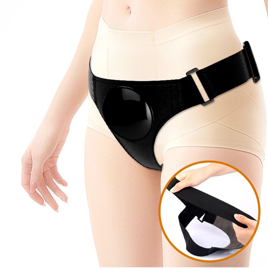 PRETTY LOVE - UNIVERSAL HARNESS BRIEFS WITH VIBRATING AND SQUIRTING DILDO 15.5 CM MULATO