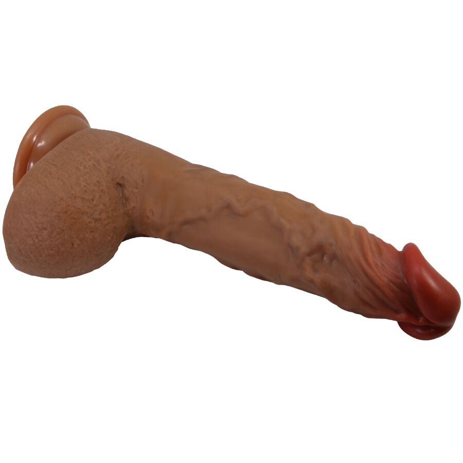 BAILE - BEAUTIFUL WILKS VIBRADOR REALISTA COM 5 POSIÇÕES 25 CM MULATO