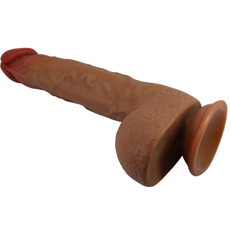 BAILE - BEAUTIFUL WILKS VIBRADOR REALISTA COM 5 POSIÇÕES 25 CM MULATO