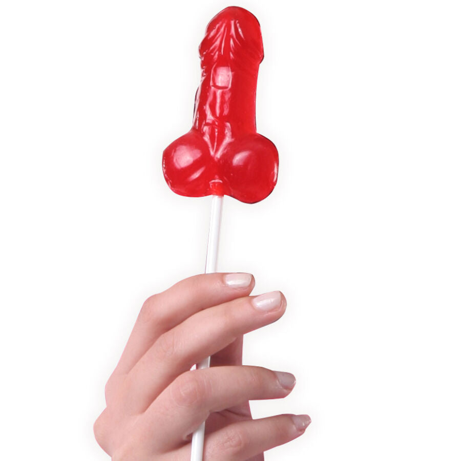 SECRETPLAY - DISPLAY SURTIDO PIRULETAS PENE FRESA 40 UNIDADES