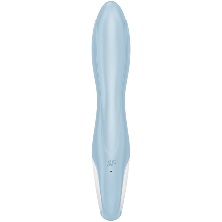 SATISFYER - BOMBA DE AR ​​COELHO 1 VIBRADOR INSUFLÁVEL EM FORMA DE COELHO AZUL