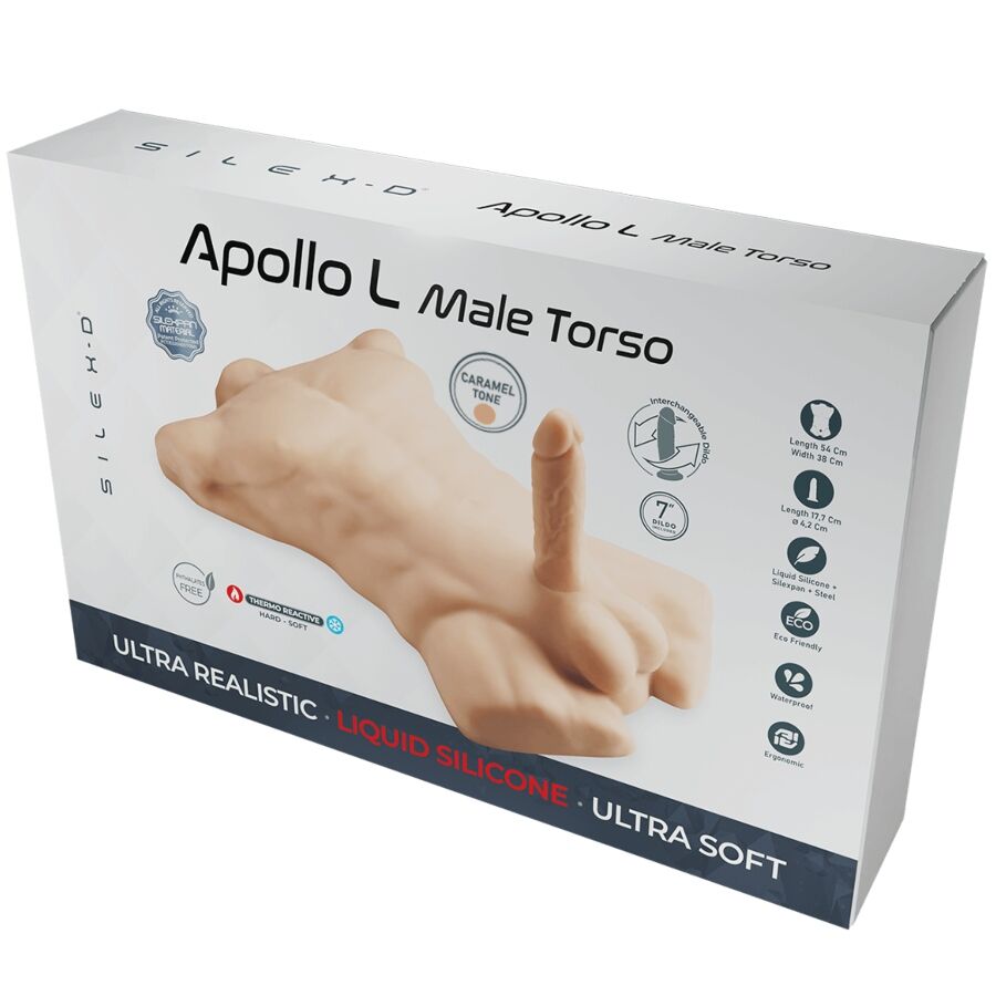 SILEXD - APOLLO L TORSO MASCULINO REALISTA CARAMELO