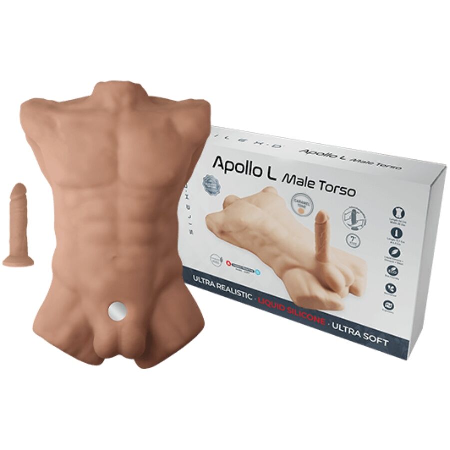 SILEXD - APOLLO L TORSO MASCULINO REALISTA CARAMELO