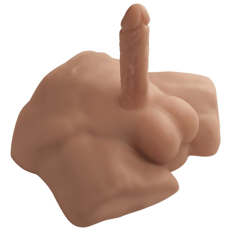 SILEXD - APOLLO S TORSO MASCULINO REALISTA DE MEIO TORSO CARAMELO
