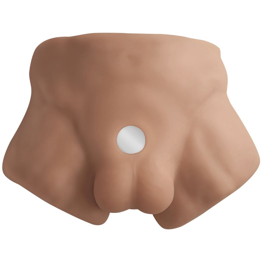 SILEXD - APOLLO S TORSO MASCULINO REALISTA DE MEIO TORSO CARAMELO
