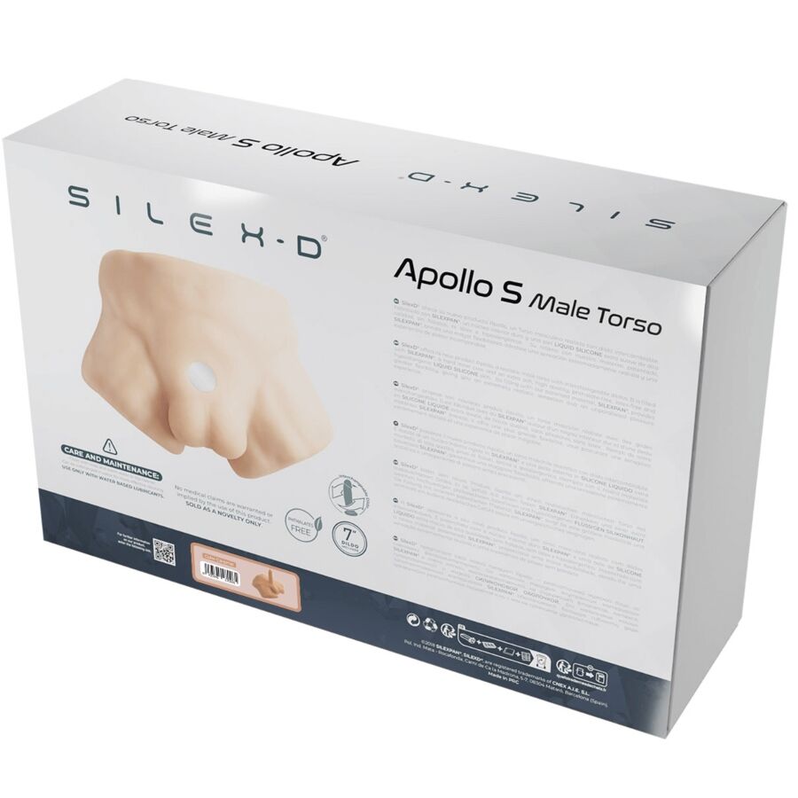 SILEXD - APOLLO S TORSO MASCULINO REALISTA DE MEIO TORSO CARAMELO