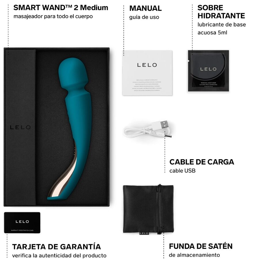 LELO - MASSAGEADOR SMART MÉDIO 2 AZUL OCEANO