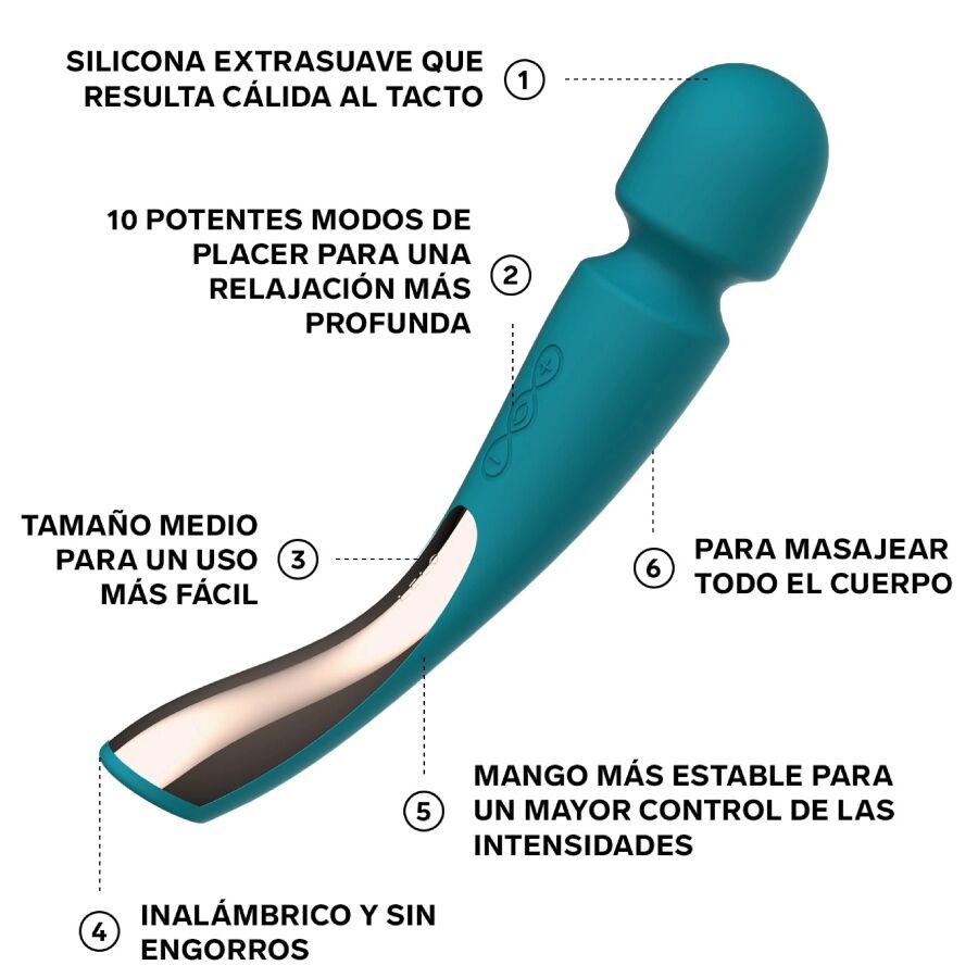 LELO - MASSAGEADOR SMART MÉDIO 2 AZUL OCEANO