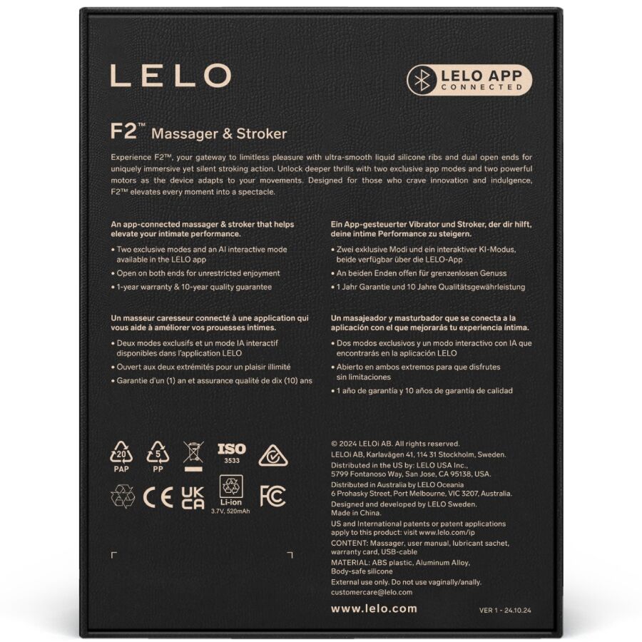 LELO - F2S™ MASTURBADOR MASCULINO TEAL ROJO