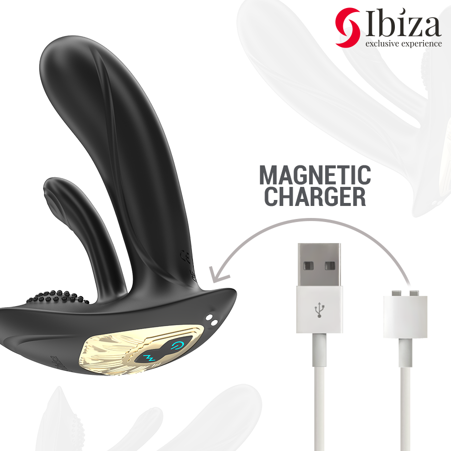 IBIZA - WEARABLE VIBRATOR WITH G-SPOT AND CLITORIS STIMULATION WITH REMOTE CONTROL