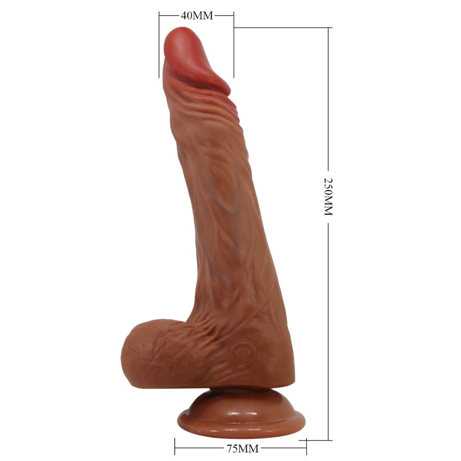 BAILE - CALISTO DILDO REALISTA 24 CM COR DE CARNE