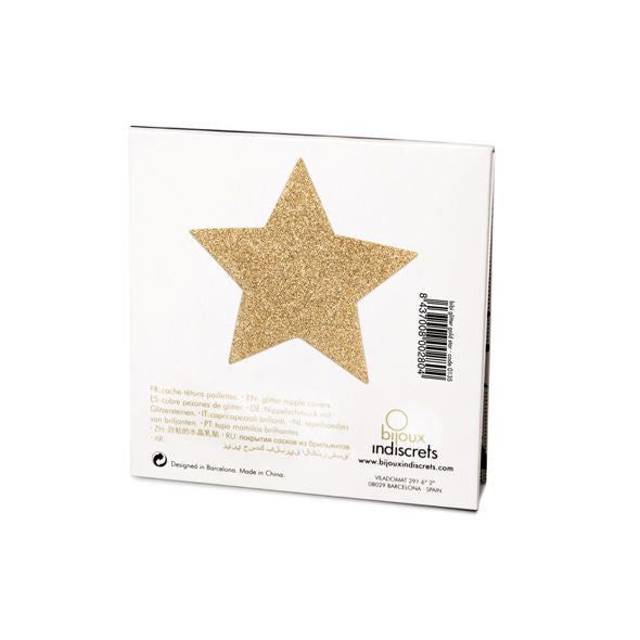 BIJOUX - CUBREPEONES INDISCRETS FLASH GOLDEN STAR