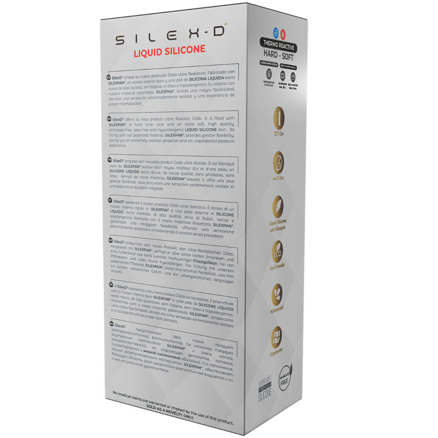 SILEXD - PENE REALISTA MODELO 9 SILICONA LÍQUIDA 22,8 CM