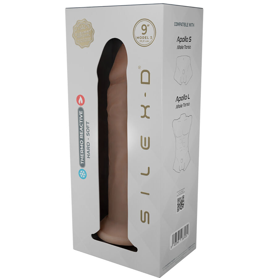 SILEXD - PENE REALISTA MODELO 9 SILICONA LÍQUIDA 22,8 CM