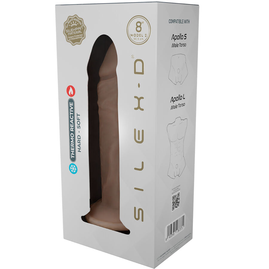 SILEXD - PENE REALISTA MODELO 8 SILICONA LÍQUIDA 20,6 CM