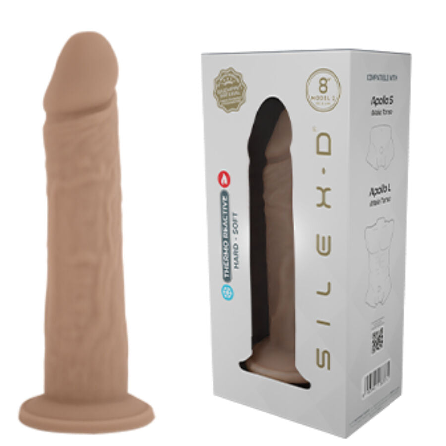 SILEXD - PENE REALISTA MODELO 8 SILICONA LÍQUIDA 20,6 CM