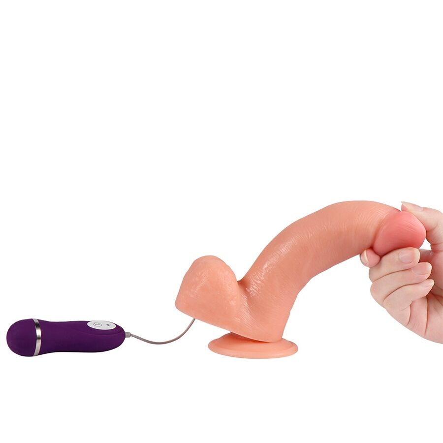 SHEQU - PHANTOM VIBRATING DILDO WITH REMOTE CONTROL 20 CM