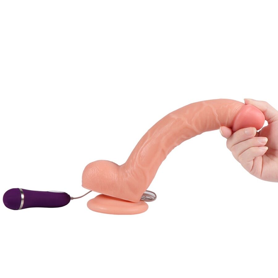 SHEQU - Vibrador Optimus com comando, 28 cm