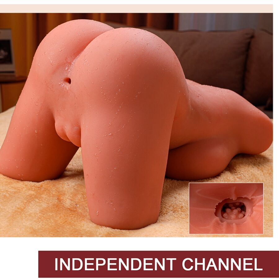 XISE - MIAH LADY BOY TORSO FEMENINO CON DILDO CON VIBRACIÓN Y EMPUJE 55 CM