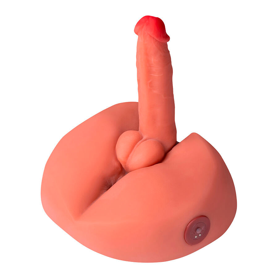 XISE - DILDO MASTURBADOR REALISTA MIEL CON VIBRACIÓN 25 CM