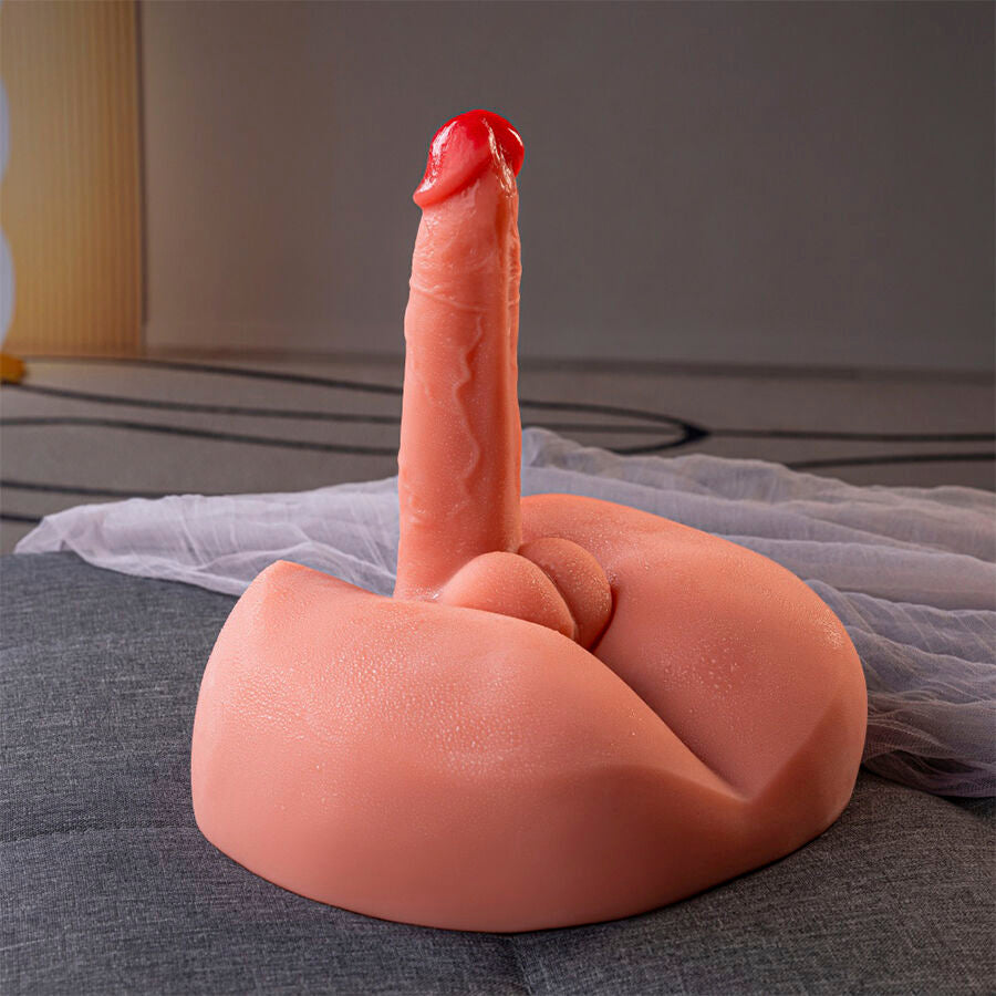 XISE - DILDO MASTURBADOR REALISTA MIEL CON VIBRACIÓN 25 CM