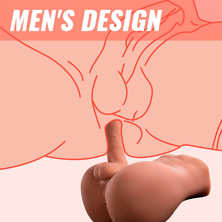 XISE - BERTLETT DILDO ASS DILDO REALISTA E MASTURBADOR ANUS POSIÇÃO FRONTAL COM EMPURRAÇÃO 18 CM